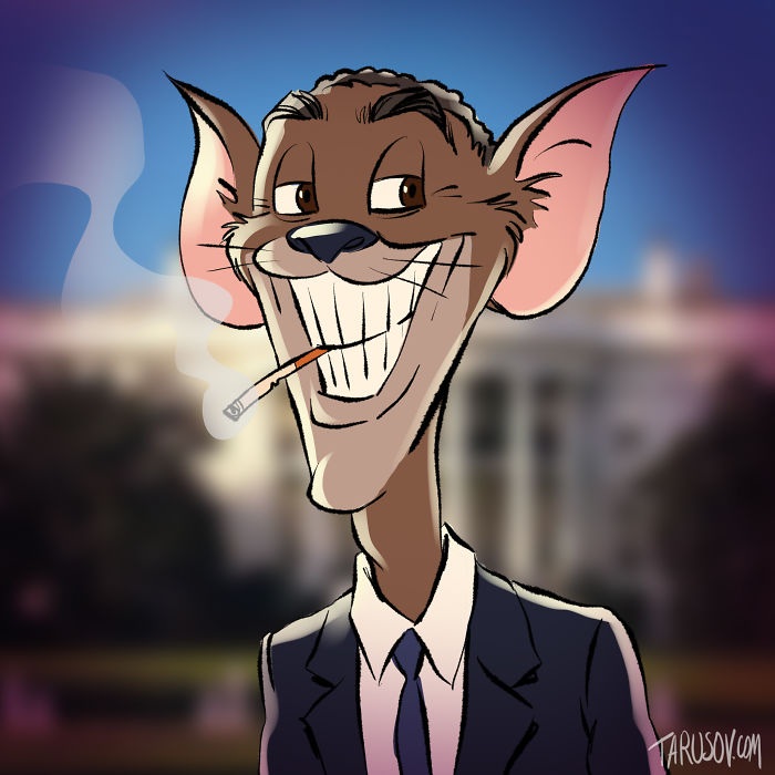 Famous politics as Cartoon Animals